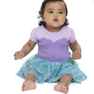 NWT Disney Baby Little Mermaid Ariel Cosplay Dress Size 12 M Halloween costume